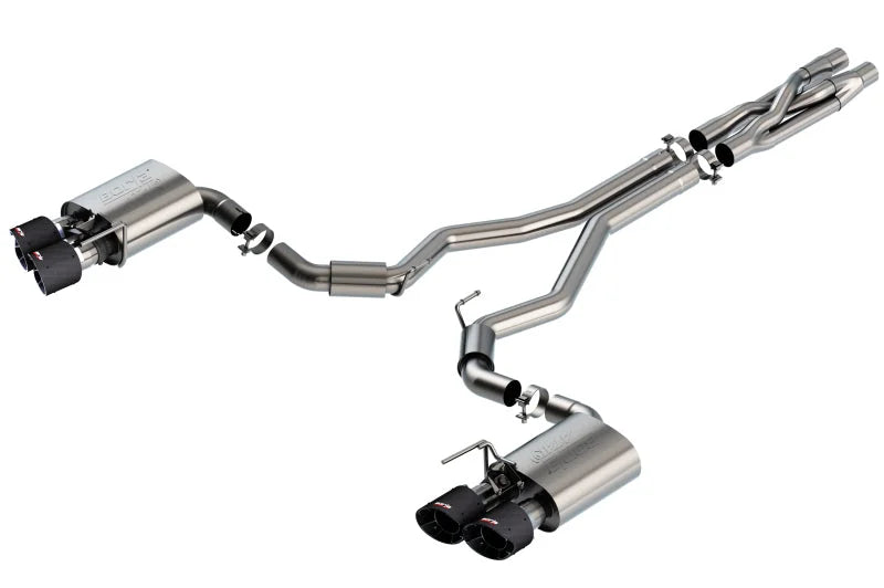Borla 2020 Ford GT500 5.2L AT 3in ATAK CatBack Exhaust w/ Carbon Fiber Tips - Main Product View
