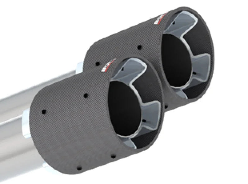 Borla 2020 Ford GT500 5.2L AT 3in ATAK CatBack Exhaust w/ Carbon Fiber Tips - Detail View