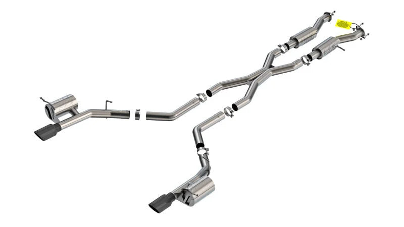 Borla 2021+ Dodge Durango SRT Hellcat 6.2L V8 AWD ATAK Cat-Back Exhaust System - Black Chrome Tips - Main Product View
