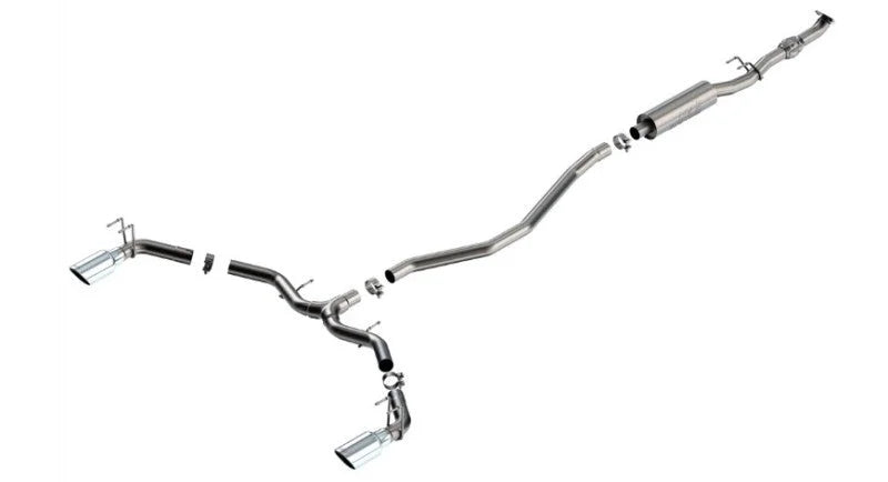Borla 2023 Integra/22-23 Civic Si 1.5L 4 CYL. MT FWD 4DR 2.50in S-Type Catback Exhaust - Back View