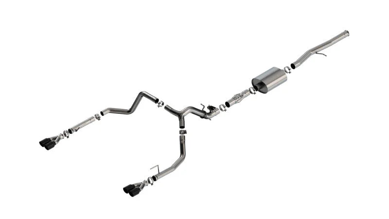 Borla 2024 Chevy Silverado 1500 6.2L V8 ATAK Catback Exhaust w/ Simulator - Black Chrome - Main Product View