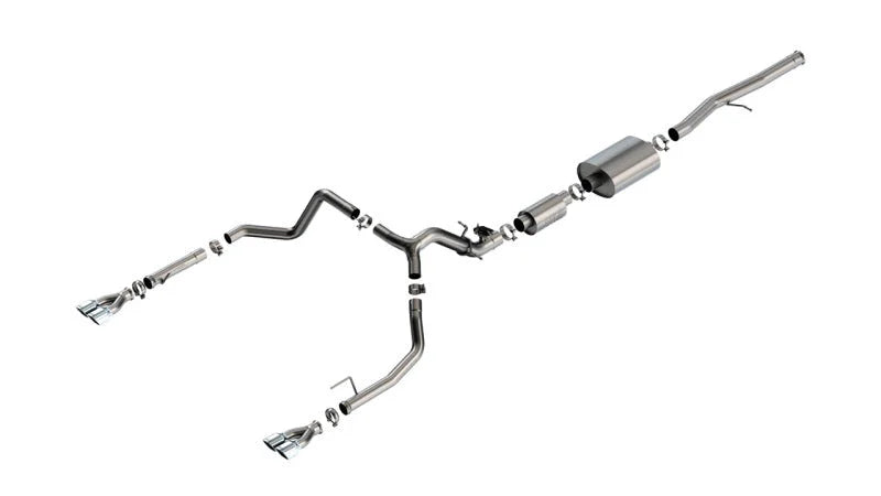 Borla 2024 Chevy Silverado 1500 6.2L V8 S-Type Catback Exhaust w/ Simulator - Chrome - Main Product View