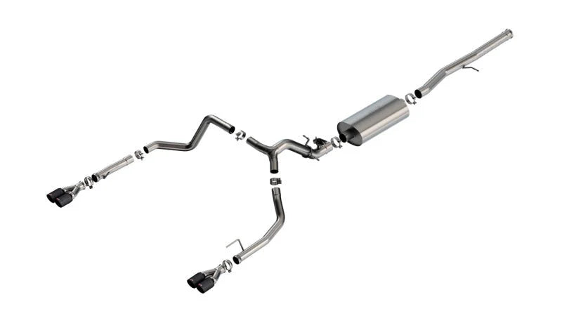 Borla 2024 Chevy Silverado 1500 6.2L V8 Touring Catback Exhaust w/ Simulator - CF Black Anodized - Main Product View