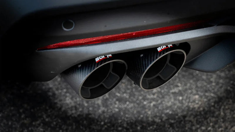 Borla 2024 Ford Mustang GT 5.0L V8 w/ Active Exhaust ATAK Cat-Back Exhaust System - Carbon Fiber - Detail View