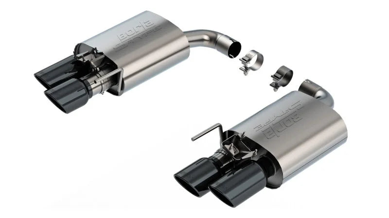 Borla 2024 Ford Mustang GT 5.0L V8 w/ Active Exhaust S-Type Axle-Back Exhaust System - Black Chrome - Main Product View