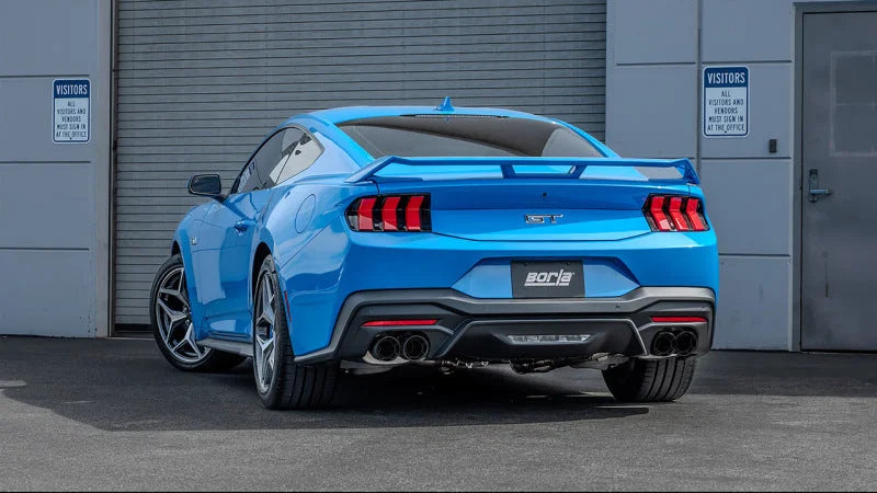 Borla 2024 Ford Mustang GT 5.0L V8 w/ Active Exhaust S-Type Axle-Back Exhaust System - Carbon Fiber - Side View