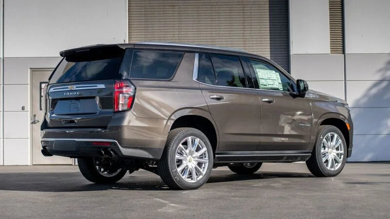 Borla 21-22 Chevrolet Tahoe 5.3L V8 2/4WD 4DR 3in/2.75in Touring Cat-Back Exhaust -Black Chrome Tips - Side View
