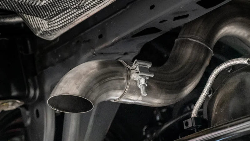 Borla 21-22 Ford Bronco 2.3L 2DR/4DR T-304 Stainless Steel Cat-Back S-Type Exhaust - Brushed - Detail View