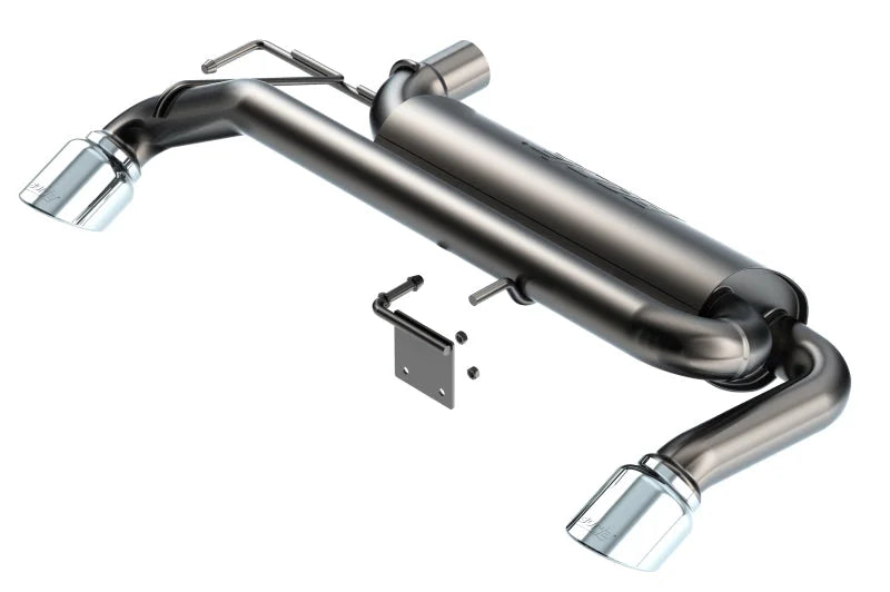 Borla 21-22 Ford Bronco 2.3L 4WD ATAK Axle Back Exhaust w/ Bright Chrome Tips - Main Product View