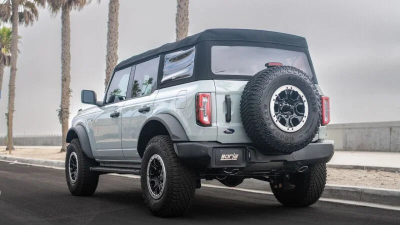 Borla 21-22 Ford Bronco 2.7L V6 4WD Touring Axle Back Exhaust w/ Bright Chrome Tips - Detail View