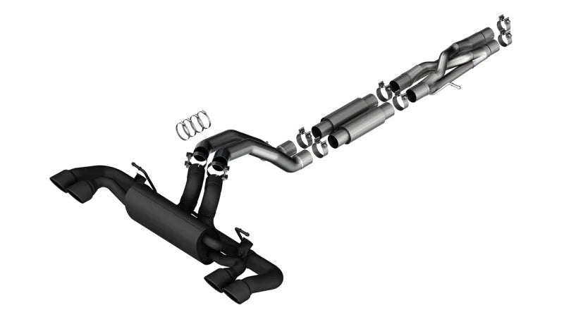 Borla 21-22 Jeep Wrangler Rubicon 392 6.4L V8 AT 4WD 4DR S-Type Cat-Back Exhaust - Coated Black - Main Product View