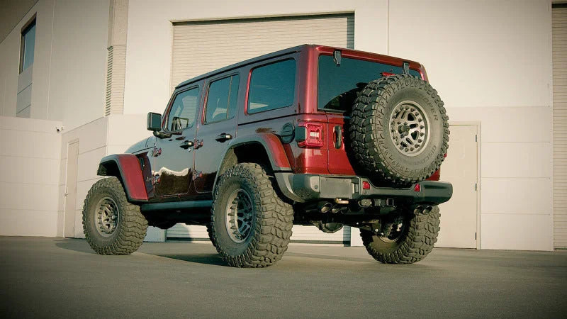 Borla 21-22 Jeep Wrangler Rubicon 392 6.4L V8 AT 4WD 4DR S-Type Cat-Back Exhaust - Coated Black - Detail View
