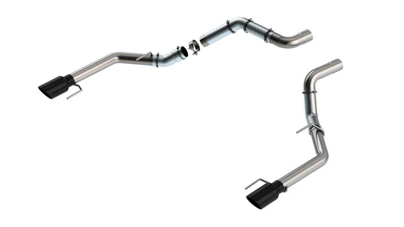 Borla 21-23 Ford Raptor 3in Tail Pipe Kit 4.5in Tip - Black Chrome - Main Product View