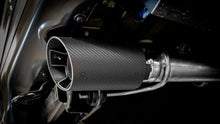 Load image into Gallery viewer, Borla 21-23 Ford Raptor 3in Tail Pipe Kit 4.5in Tip - Carbon Fiber Black Anodized - Side View
