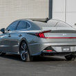 Load image into Gallery viewer, Borla 21-23 Hyundai Sonata SEL Plus/Limited 1.6L L4 (T) FWD S-Type Cat-Back Exhaust - Bright Chrome - Side View