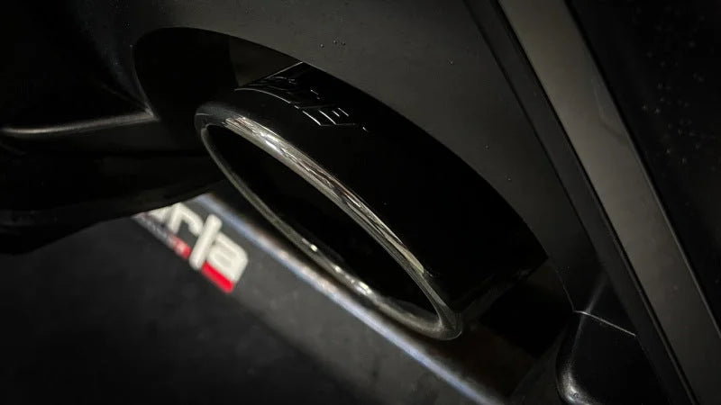 Borla 22-23 Hyundai Kona N 2.0L 4 CYL. Turbo AT/MT ATAK Catback Exhaust Black Chrome - Side View
