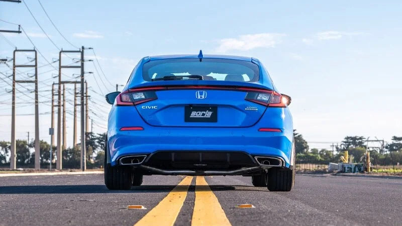 Borla 22-24 Honda Civic Sport Touring AT/MT ATAK Catback Exhaust (Reuse O.E. Tips / Valance) - Side View