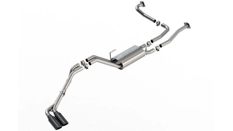 Borla 22-24 Nissan Frontier S-Type Cat Back System - Black Chrome - Main Product View