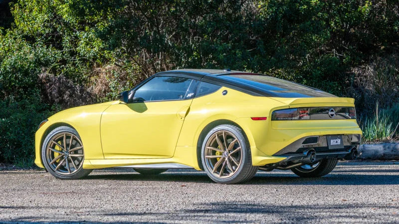 Borla 22-24 Nissan Z 2.5in ATAK Cat Back Exhaust 4.5in Tip - Carbon Fiber Black Anodized - Detail View