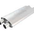 Load image into Gallery viewer, Borla 2.25in Dual In/Out 19in x 9.5in x 4in Turbo XL Muffler - Side View