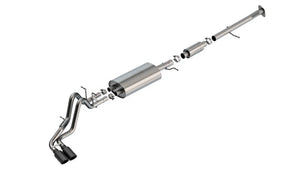 Borla 23-24 Chevrolet Colorado / 23-24 GMC Canyon S-Type Catback Exhaust w/Black Chrome Tips - Main Product View