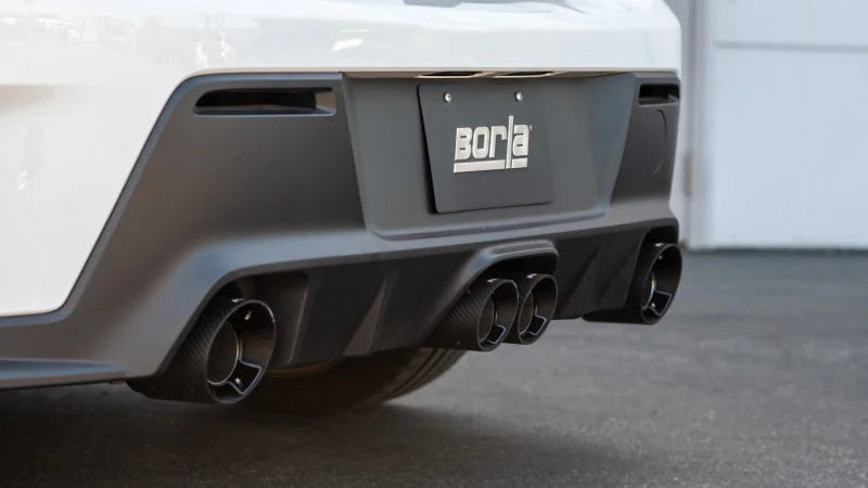 Borla 23-24 Toyota GR Corolla ATAK Cat Back System - Carbon Fiber & Black Anodized - Main Product View