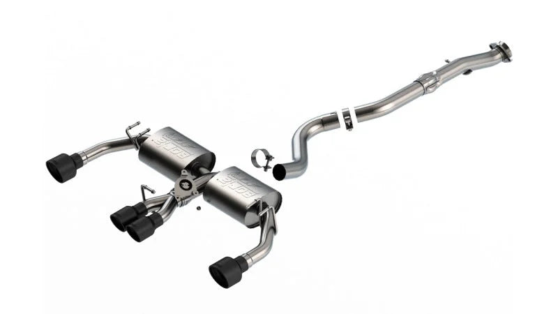 Borla 23-24 Toyota GR Corolla ATAK Cat Back System w/ Black Tips - Main Product View