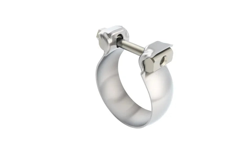 Borla 2.36in (60mm) T-304 Stainless Steel Half Moon/ Swivel Joint Clamp - Side View