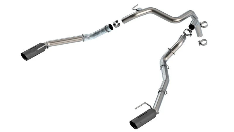 Borla 24-25 Ford Ranger Raptor 2.75in Tail Pipe Kit 4in Tip - Ceramic Black - Main Product View