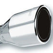 Load image into Gallery viewer, Borla 2.5in Inlet 4.5in Round Rolled Angle Cut Phantom X 7.75in Long Embossed Universal Exhaust Tips
