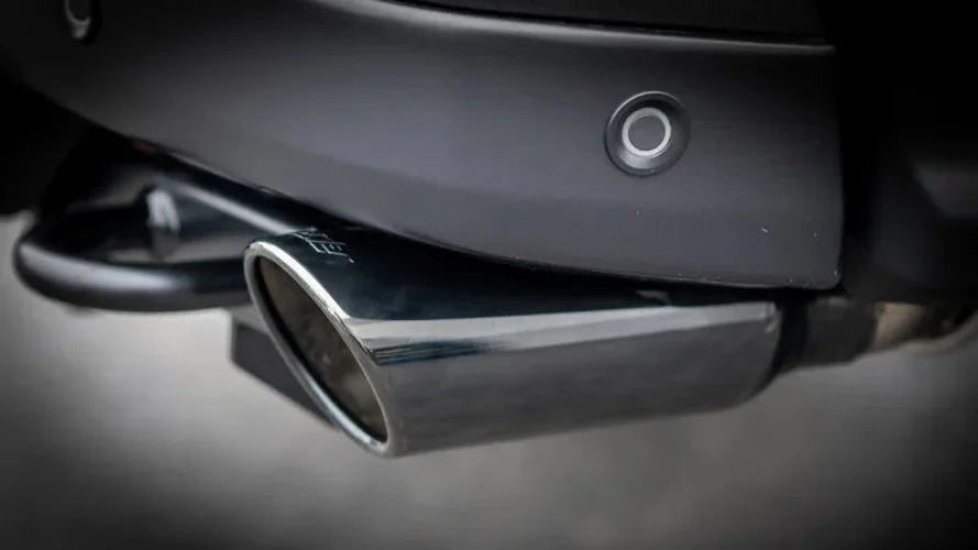 Borla 24-25 Ford Ranger Raptor 2.75in Tailpipe Kit 4in Tip - Brawler Ceramic Black - Side View
