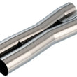 Load image into Gallery viewer, Borla 3.0in Universal X-Pipe 4.43in Inlet Centerline 3.51in Outlet Centerline 21.06in OAL - Side View