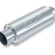 Load image into Gallery viewer, Borla 3.5in Tubing x 6.25in Diameter x 24in Length Multi-Core Center/Center Round Racing Muffler - Side View