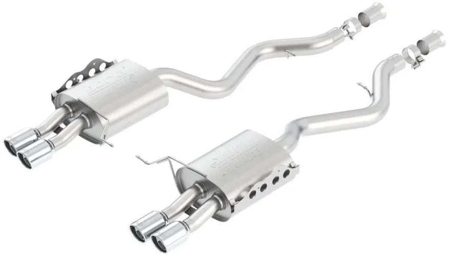 Borla 08-13 BMW M3 Coupe 4.0L 8cyl 6spd/7spd Aggressive ATAK Exhaust (rear section only) - Side View