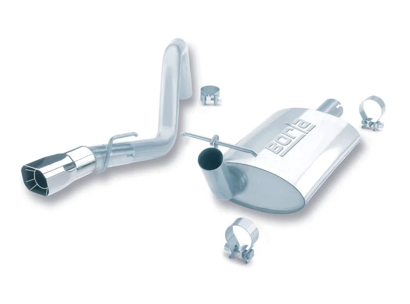Borla 91-95 Jeep Wrangler YJ 4.0L 6cyl 4WD 2Dr SS Single Rigth Rear Exit Cat-Back Exhaust - Side View