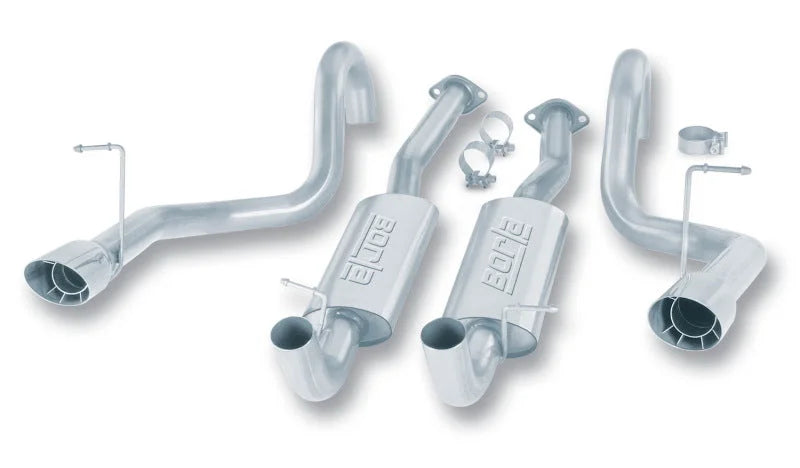 Borla 94-95 Mustang GT/Cobra V8 5.0L SS Catback Exhaust - Side View