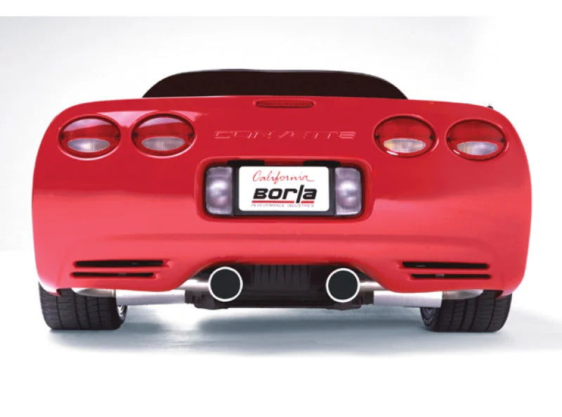 Borla 97-04 C5 Corvette (incl Z06) 5.7L V8 AT/MT Aggressive Stinger Cat-Back Exhaust - Installation View