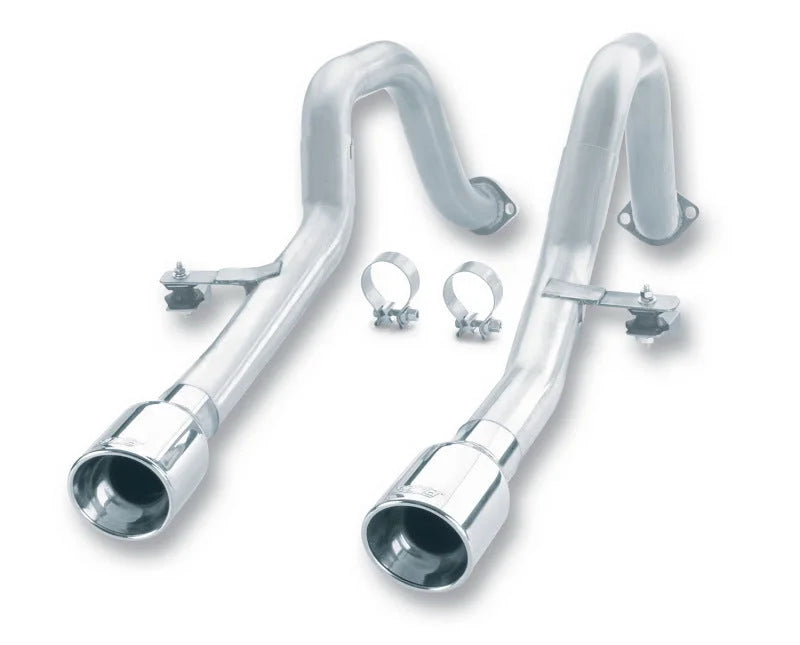 Borla 97-04 Chevrolet Corvette 5.7L 8cyl RWD Very Aggressive Catback Exhaust - Off-Road/Racing - Side View
