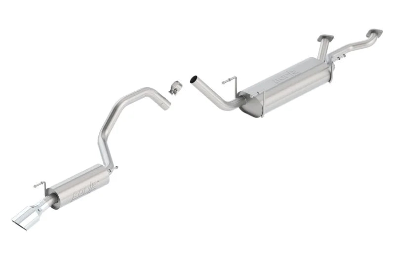 Borla 98-04 Lexus LX470/Toyota Land Cruiser Stainless Steel Catback Exhaust - Side View