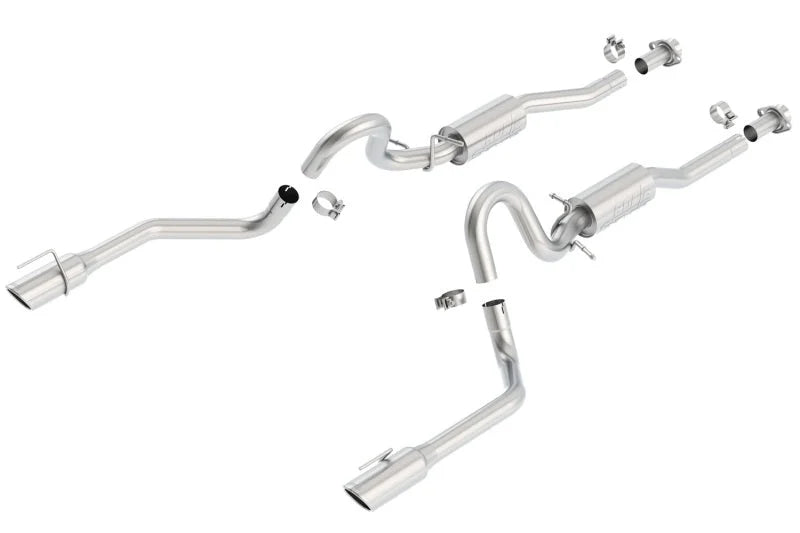 Borla 99-04 Ford Mustang 4.6L V8  Catback Exhaust - Side View