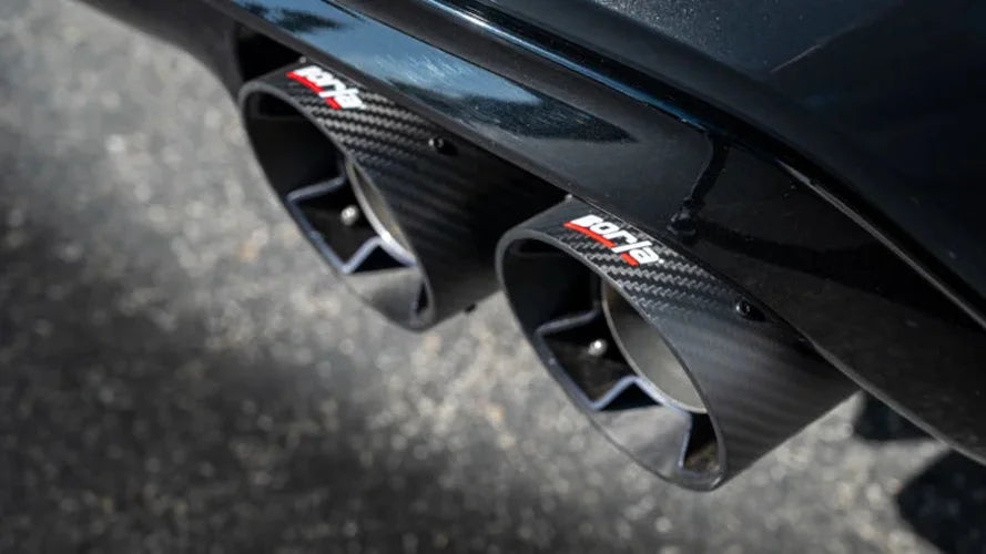 Borla ATAK Cat-Back Exhaust System fits 2020-2021 BMW M8 Gran COUPE / 2020-2025 BMW M8 Gran COUPE Competition - Side View