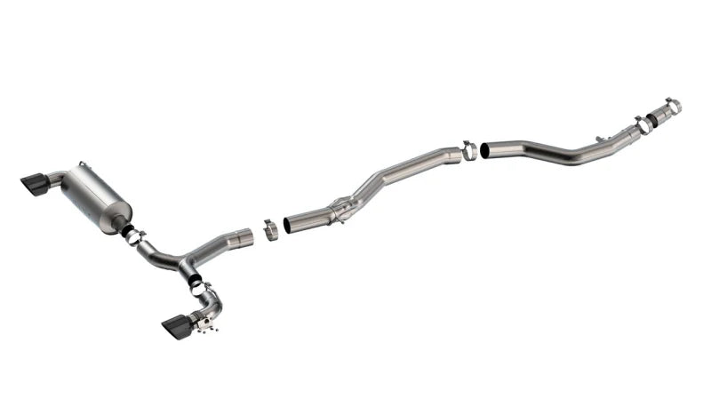 Borla ATAK Cat-Back Exhaust System w/ Black Chrome Tips fits 2020-2025 Toyota GR Supra - Main Product View