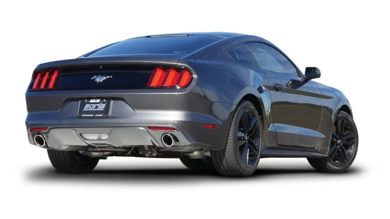 Borla Atak Rear Section 15-17 Ford Mustang 2.3L EcoBoost MT/AT 2.25in pipe 4in tip - Installation View