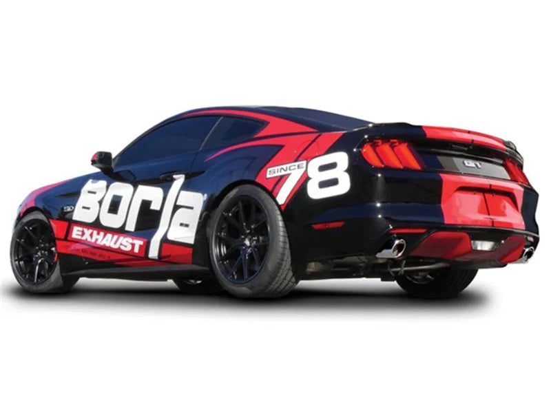 Borla Atak S Cat-Back 15-17 Ford Mustang GT 5.0L V8 MT/AT 2.5in pipe 4in tip - Detail View
