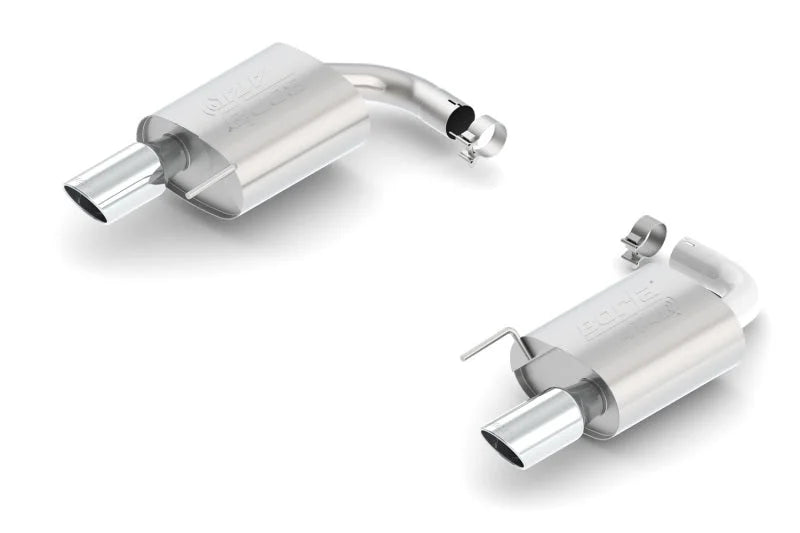 Borla Atak S Rear Section 15-17 Ford Mustang GT 5.0L V8 MT/AT 2.5in pipe 4in tip - Side View