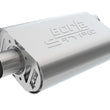Load image into Gallery viewer, Borla Big Block Chevrolet 396/402/427 2.5in Offset Inlet / 2.5in Center Outlet Crate Muffler - Side View