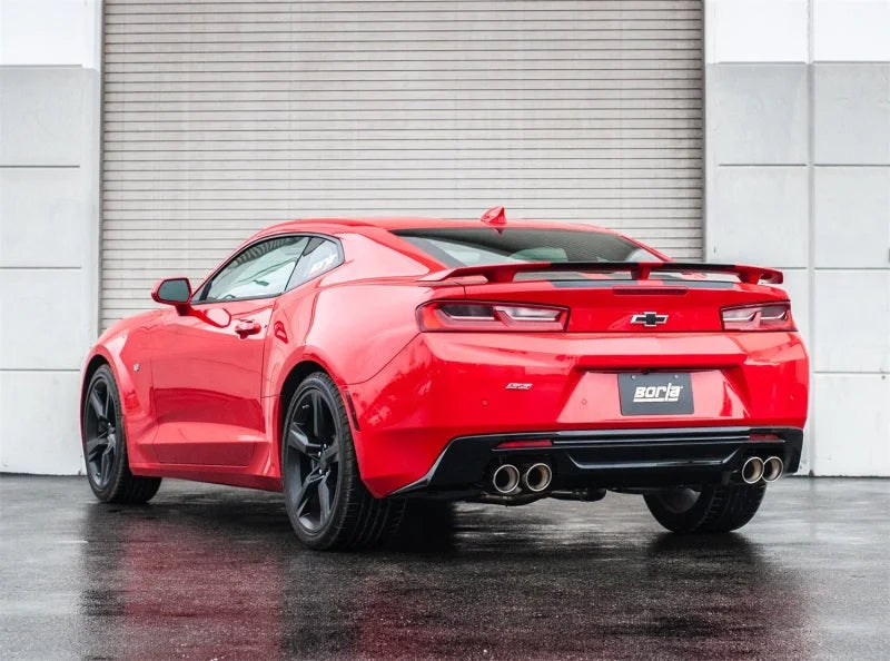 Borla Chevy 16-17 Camaro 6.2L ATAK Catback w/ Dual Tips (NPP) Dual Split Rear Exit - Detail View