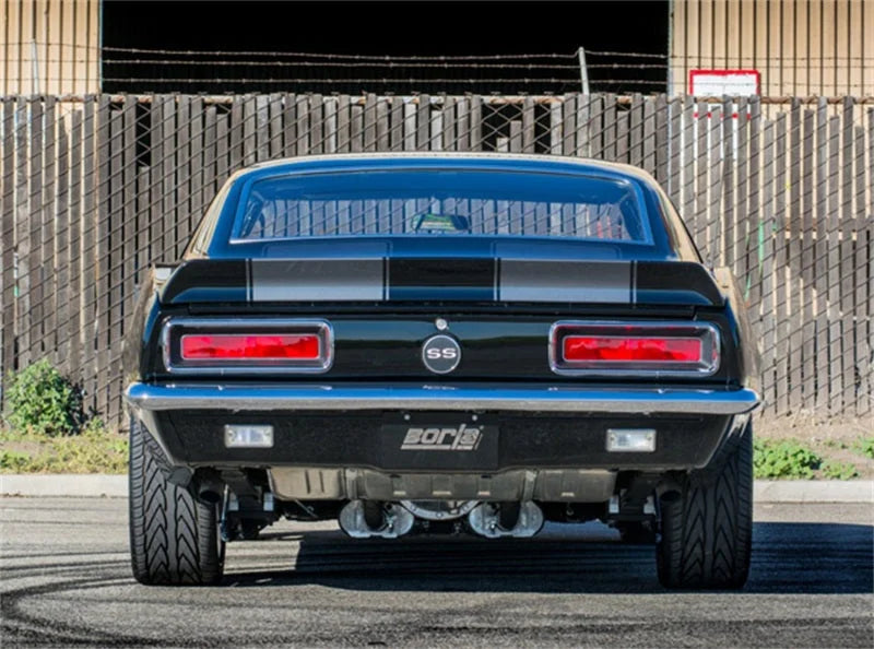 Borla CrateMuffler BBC 396/402/427 ATAK 2.5 inch ID Offset/Center 14in x 4.35in x 9in Oval Muffler - Detail View
