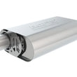 Load image into Gallery viewer, Borla CrateMuffler SBC 283/327/350 2.25 inch Offset In/Out 14in x 4.35in x 9in Oval S-Type Muffler - Side View
