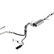 Load image into Gallery viewer, Borla F-150 2021 2.7L/3.5L 4dr CC SB EC STB Lar/KingR/Plnm/LTD 3/2.25 SRE CB Touring BLK CHR Tips - Main Product View